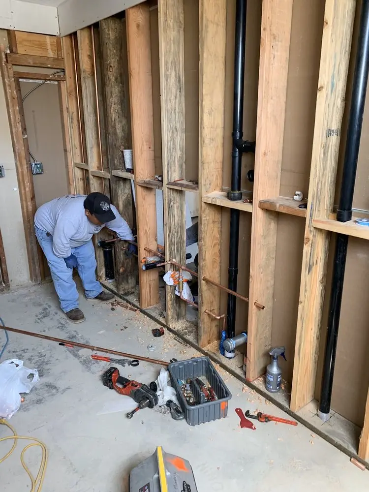 Commercial rough-in plumbing for Water Heater Replacement in West Union